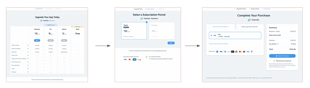 Previous state: only upgrade was available — users had no way to downgrade without cancelling and repurchasing